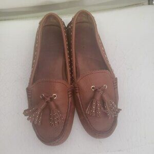 Coach Brown Norfolk Leather Loafers Size 7 Great Condition!